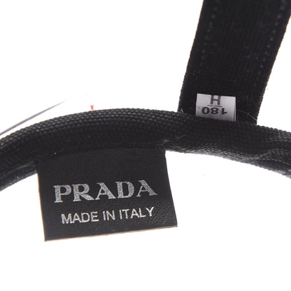 Prada Plexiglass Canapa Small Shopper Tote Black 7 of 9