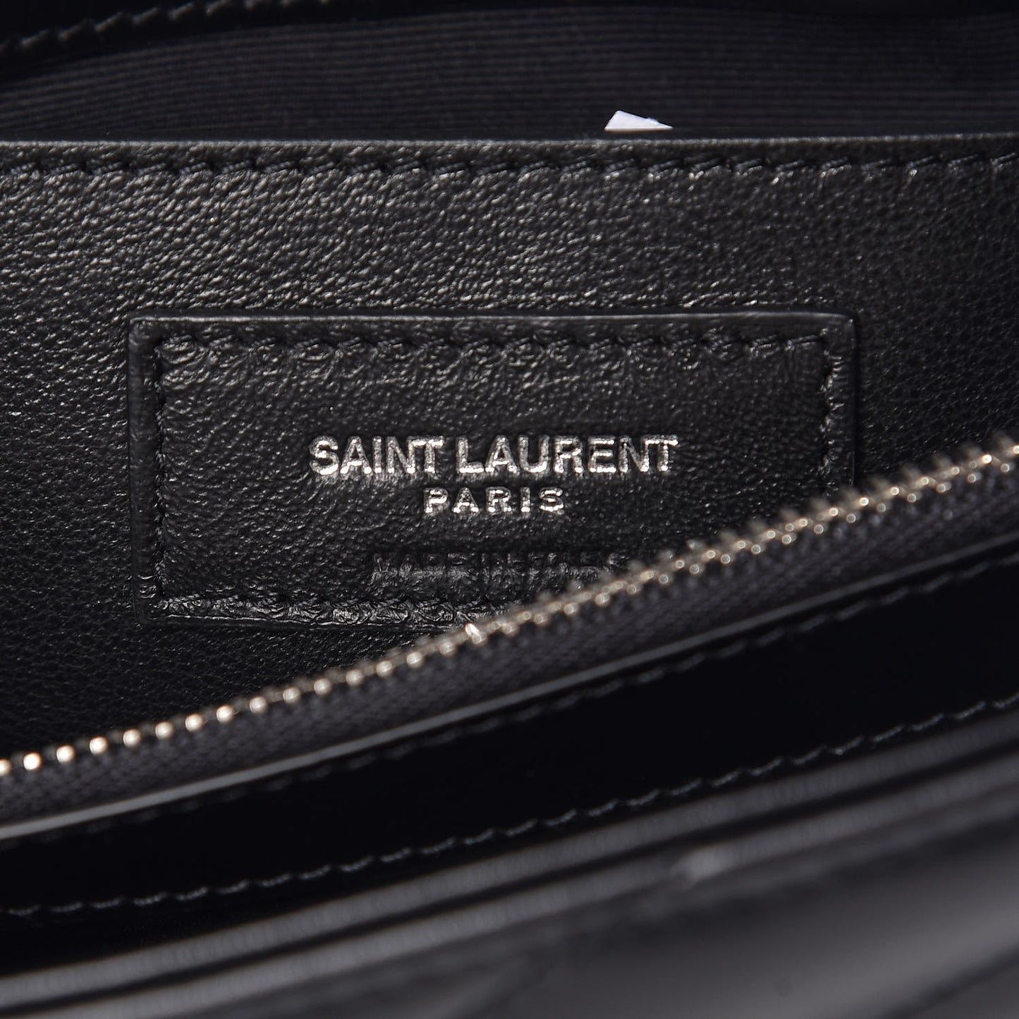 Calfskin Y Quilted Monogram Small Loulou Chain Satchel Black
