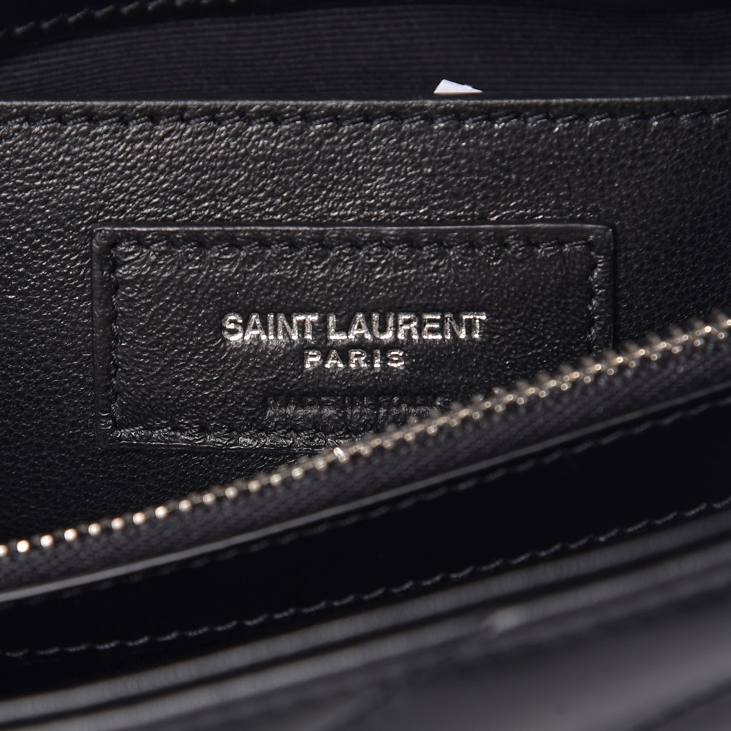 Saint Laurent Calfskin Y Quilted Monogram Small Loulou Chain Satchel Black 9 of 9
