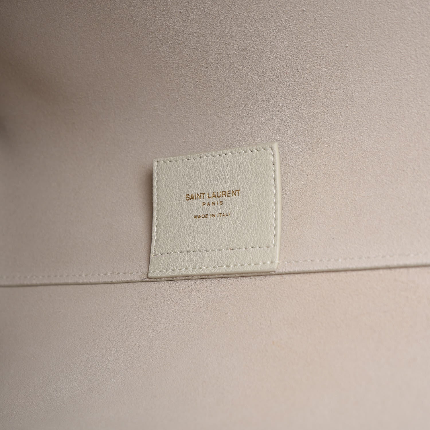 Saint Laurent Calfskin Large Shopping Tote Crema Soft 9 of 10