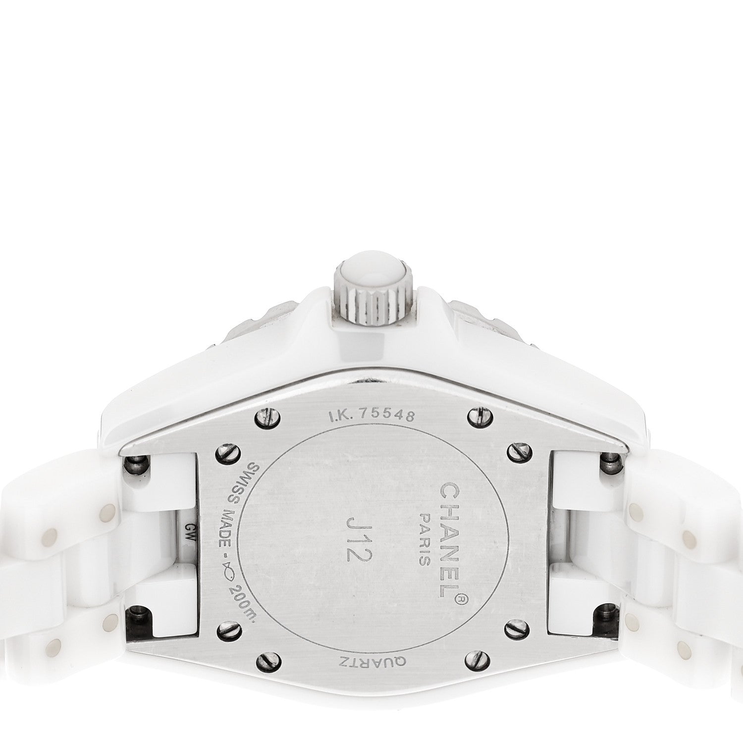 Chanel Stainless Steel Ceramic 33mm J12 Quartz Watch White 4 of 4