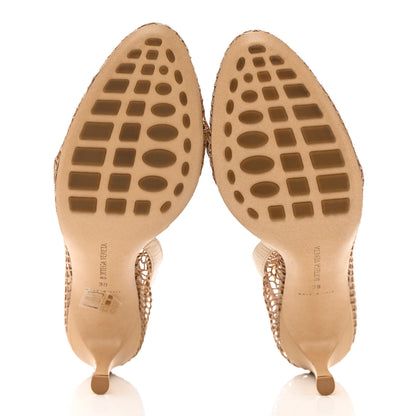 Bottega Veneta Mesh Nappa Chunky Chain Sandals 38 Beige Pony 5 of 10