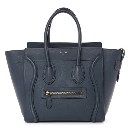 Celine Drummed Calfskin Micro Luggage Orage 1 of 20