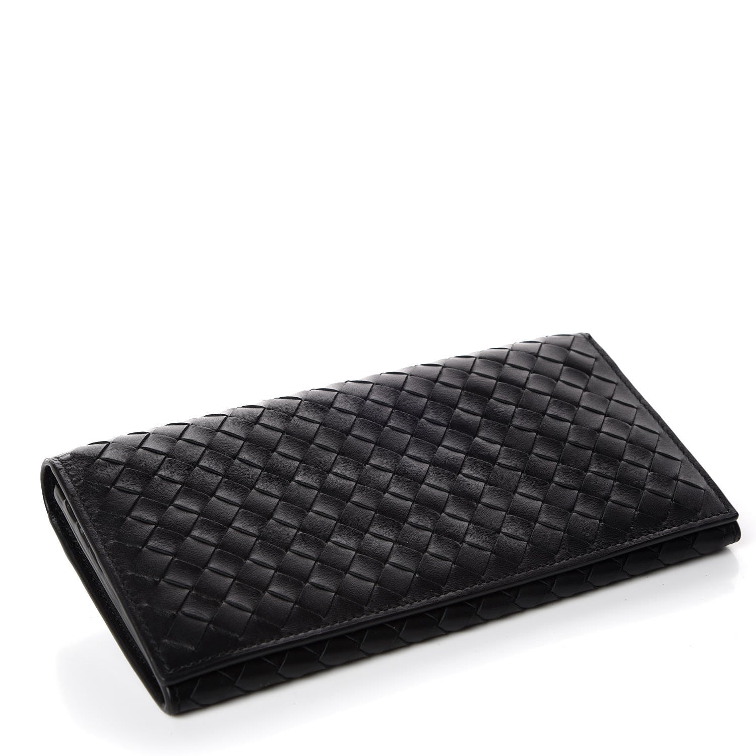 Bottega Veneta Nappa Intrecciato Flap Wallet Black 4 of 6
