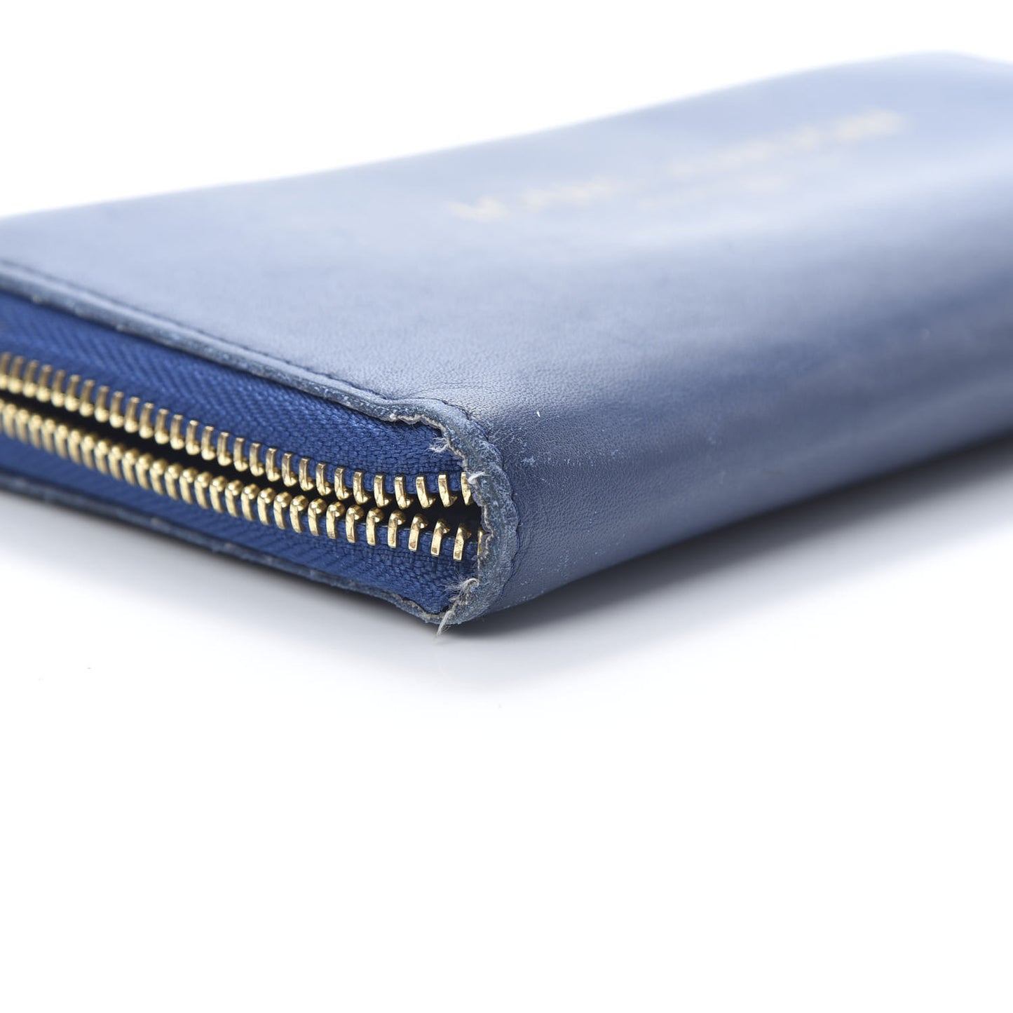 Supple Calfskin Paname Flight Zippy Wallet Blue