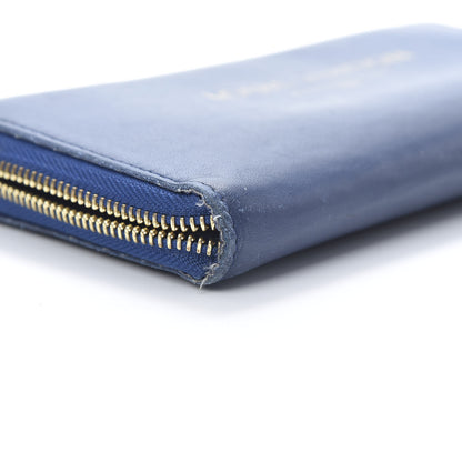 Louis Vuitton Supple Calfskin Paname Flight Zippy Wallet Blue 8 of 15