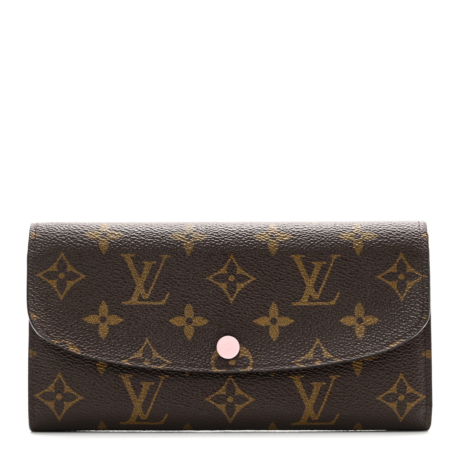 Louis Vuitton Monogram Emilie Wallet Rose Ballerine 1 of 7