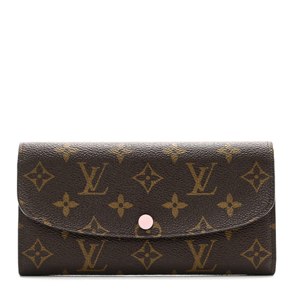 Louis Vuitton Monogram Emilie Wallet Rose Ballerine 1 of 7