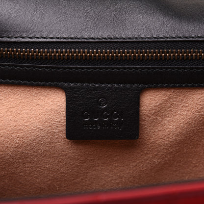 Gucci Calfskin Bamboo Trapuntata Queen Margaret Top Handle Bag Blue Agata Hibiscus Red Mystic White Sugar Pink 8 of 15