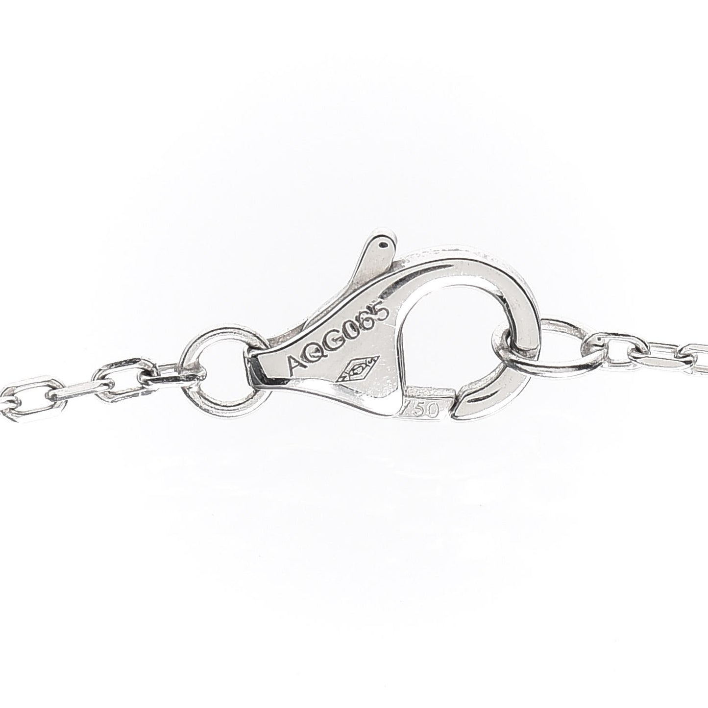 18K White Gold Diamond Juste Un Clou Paved Pendant Necklace