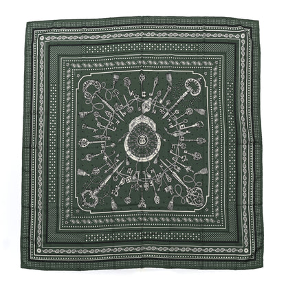 Hermes Cashmere Silk Les Cles Bandana Shawl 140 1 of 4