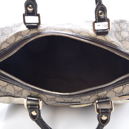 Gucci Monogram Guccissima Hearts Studded Medium Joy Boston Dark Brown 5 of 9