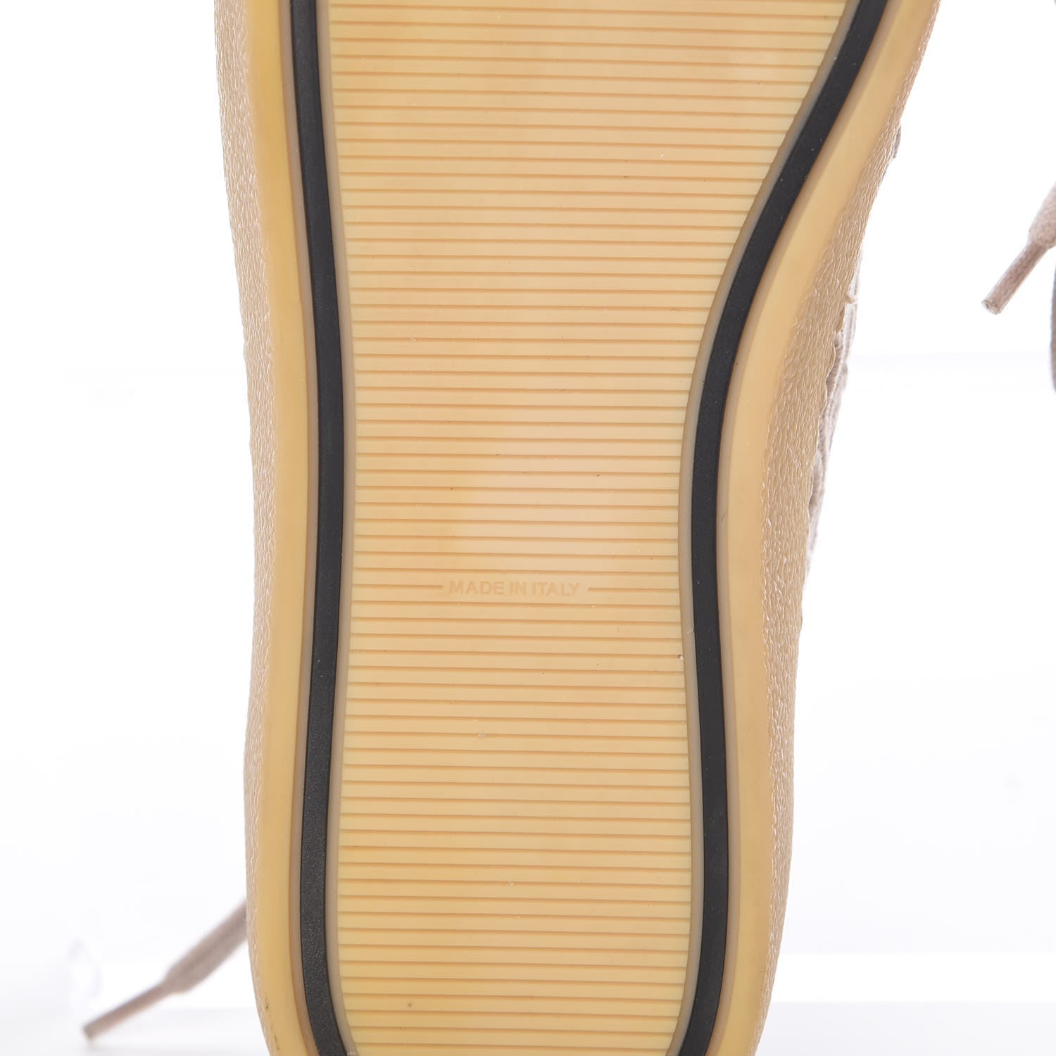 Chanel Grained Goatskin Hollow Out Flower Sneakers 37 Beige Black 6 of 8