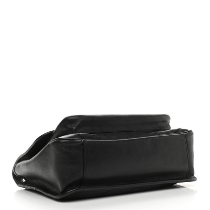 Saint Laurent Calfskin Matelasse Monogram Microstud Medium Niki Chain Satchel Black 4 of 11