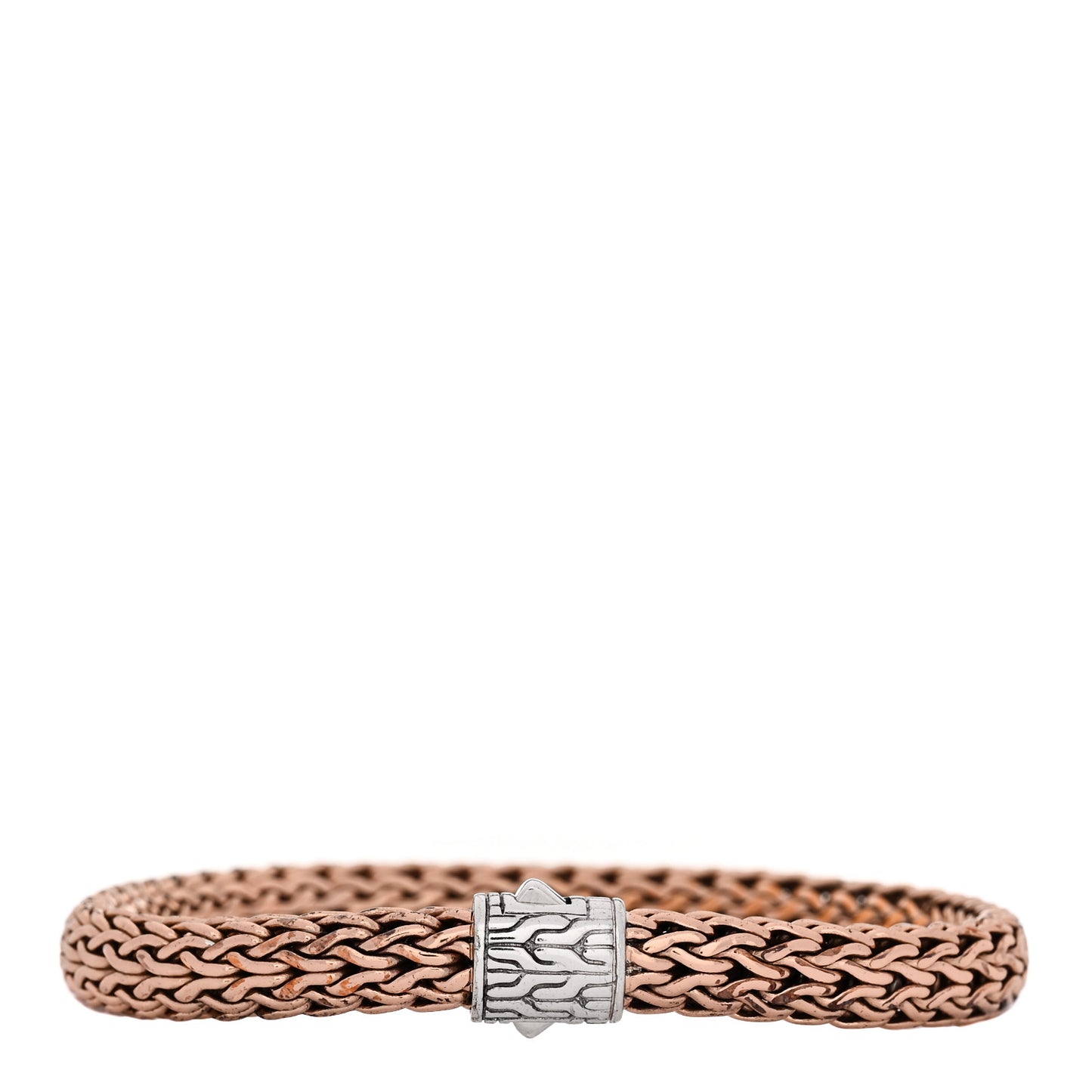 Sterling Silver Bronze 7.5mm Classic Chain Bracelet