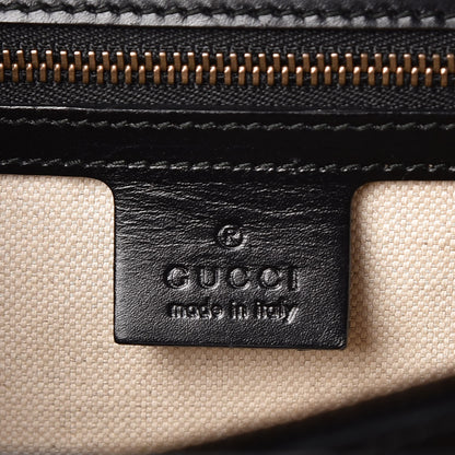 Gucci Calfskin Web Heart Medium GG Marmont Chain Handle Bag Black 9 of 26