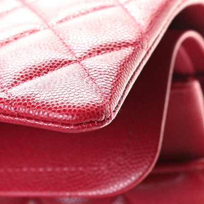 Chanel Caviar Quilted Medium Double Flap Red 9 of 11