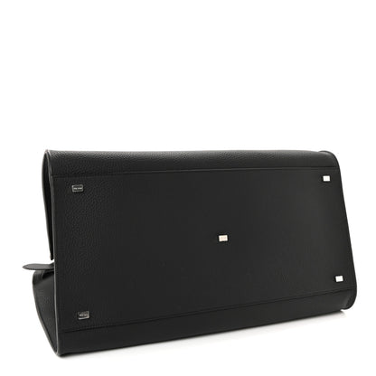 The Row Grained Calfskin Soft Margaux 17 Black 7 of 17