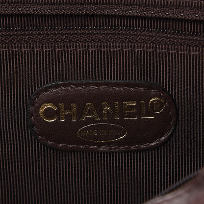 Chanel Lambskin CC Tote Brown 6 of 17