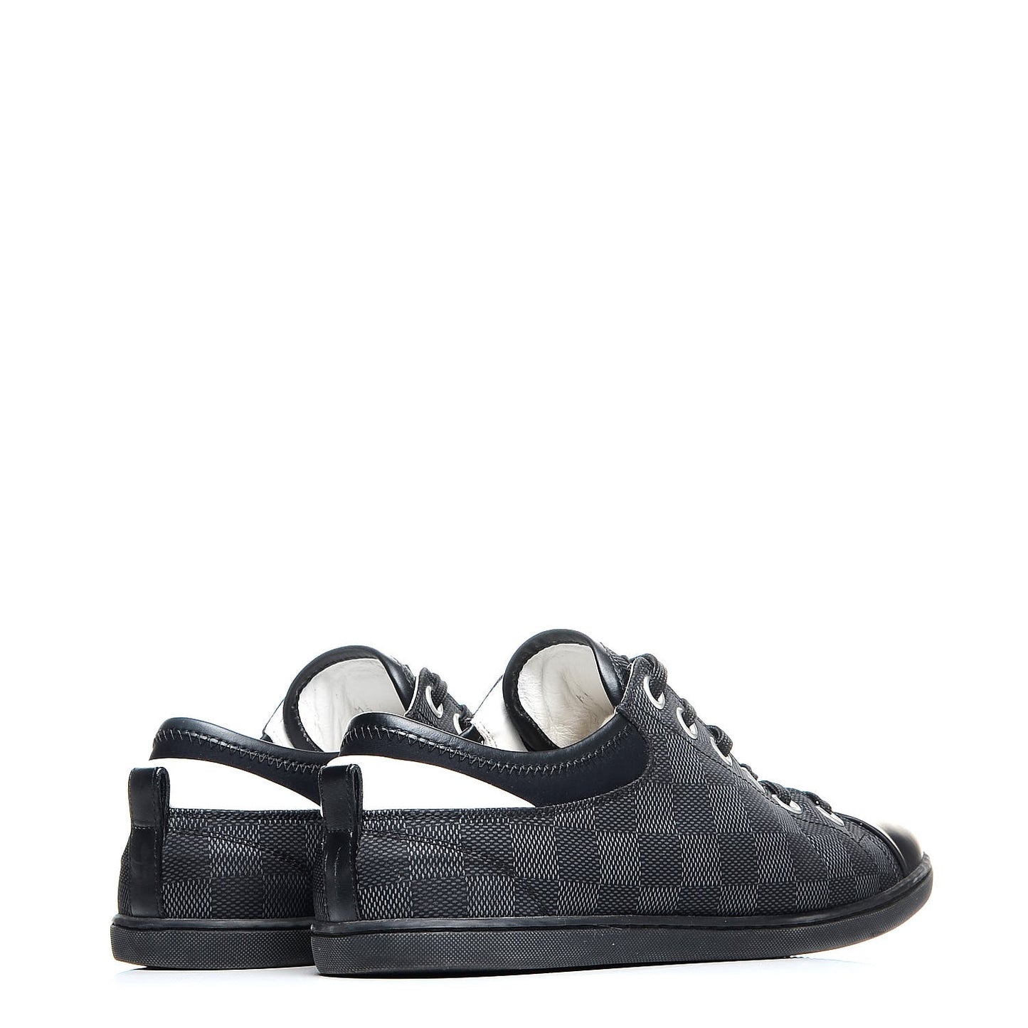 Lambskin Damier Graphite Baseball Sneakers 6 Black