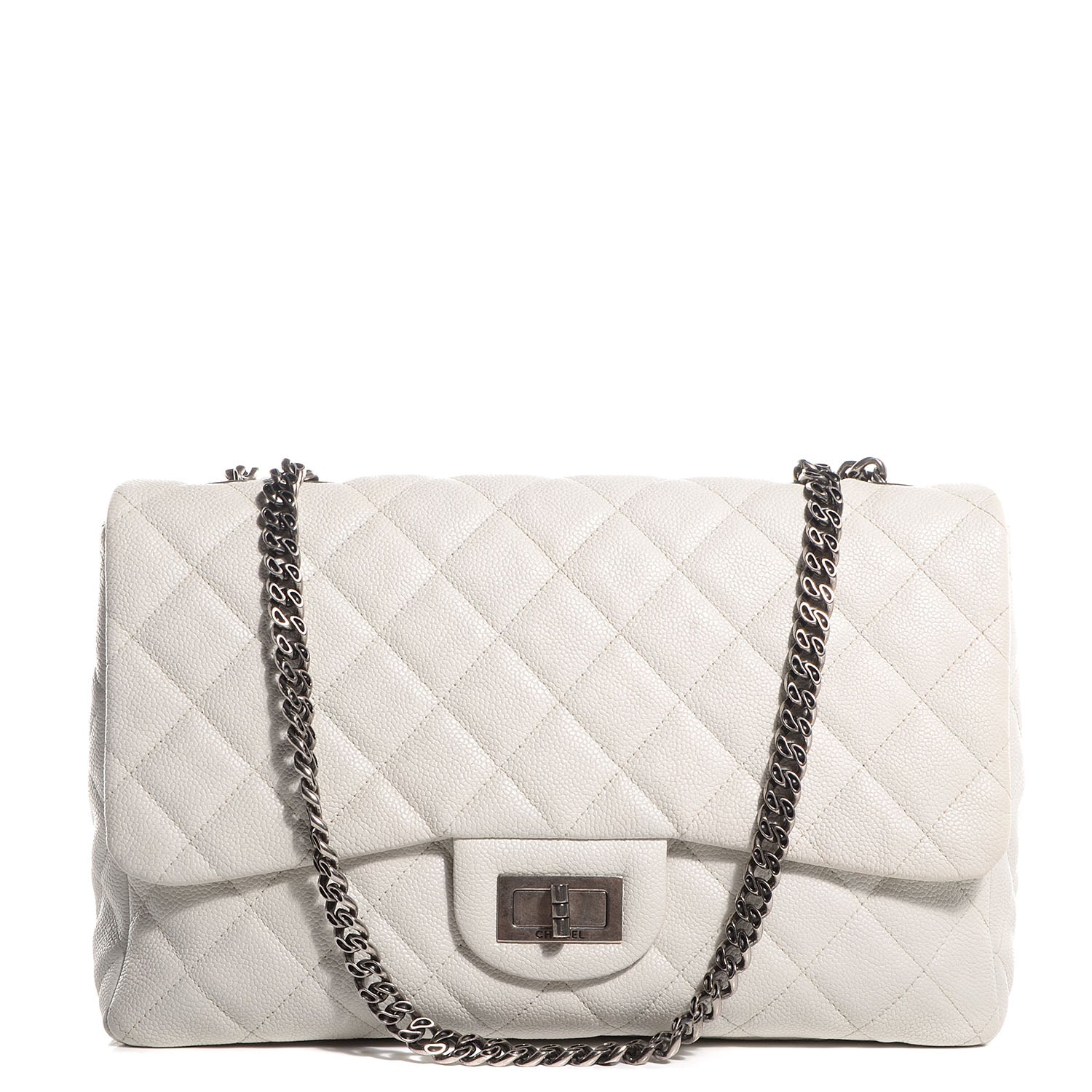 Chanel Caviar 2.55 Reissue 227 Flap White 1 of 8