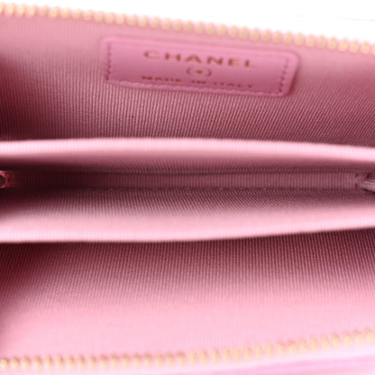 Chanel Caviar Quilted Zip Coin Purse Lilac 5 of 7