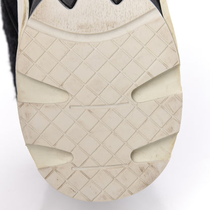 Chanel Tweed Calfskin Sneakers 40 Black White 11 of 14