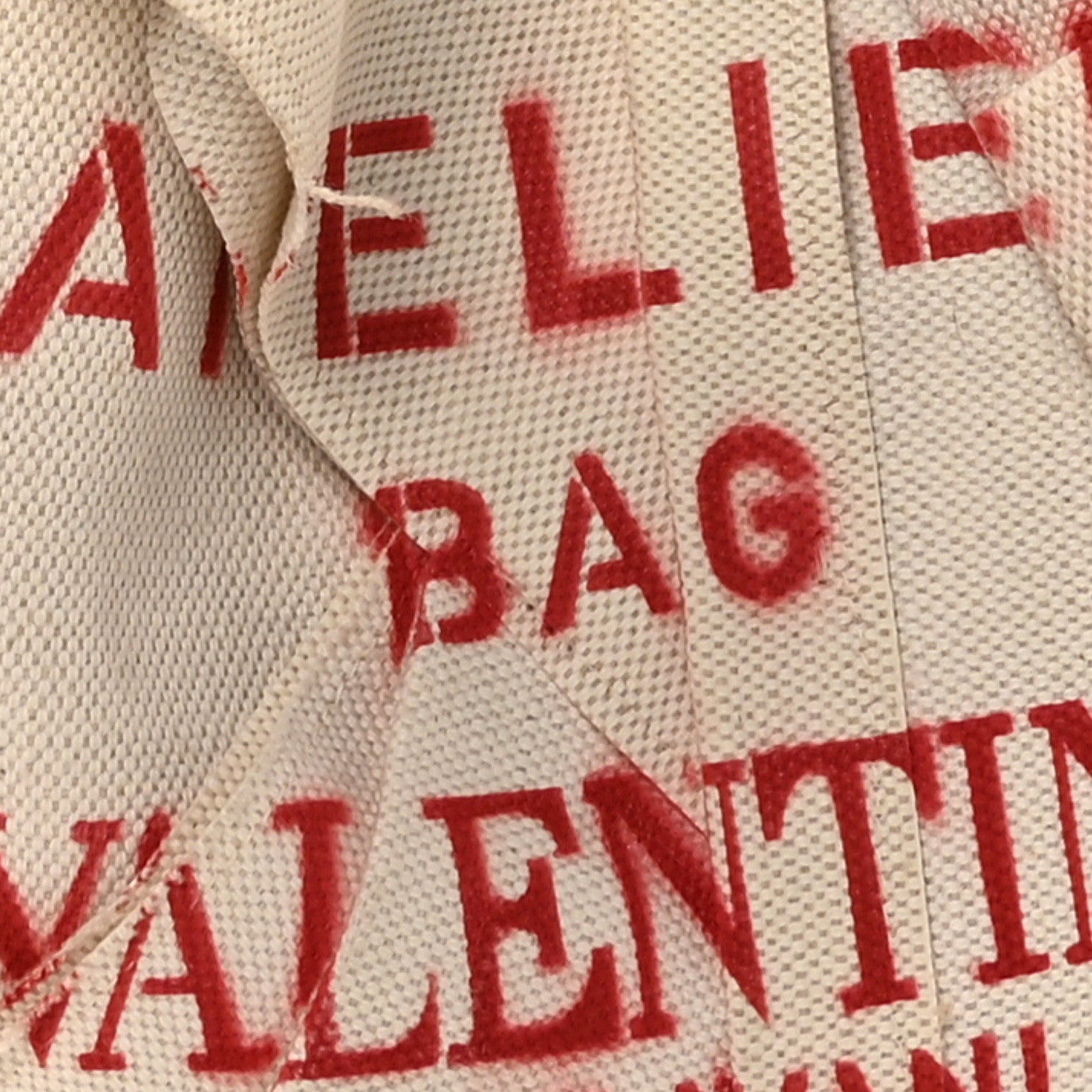 Valentino Garavani Canvas Large Atelier 09 Rose Blossom Edition Tote Bag Naturale 8 of 10