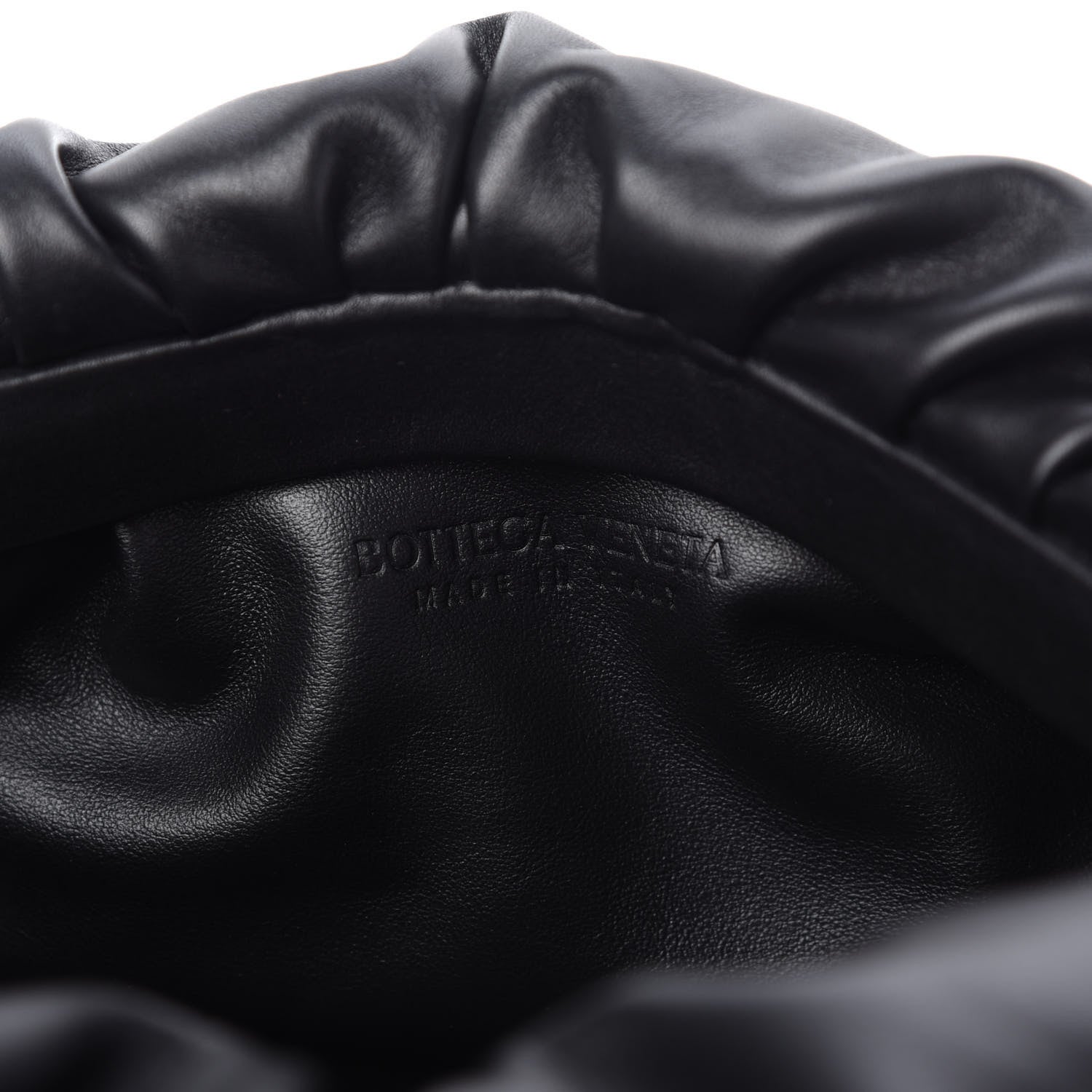 Bottega Veneta Calfskin The Pouch Chain Black 8 of 9