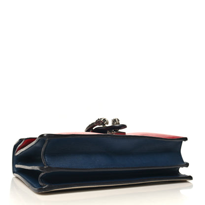 Gucci Calfskin Panther Embroidered Medium Dionysus Shoulder Bag White Blue Hibiscus Red 4 of 13