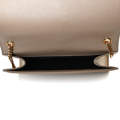 Saint Laurent Grain De Poudre Medium Monogram Kate Satchel Nude Powder 5 of 12
