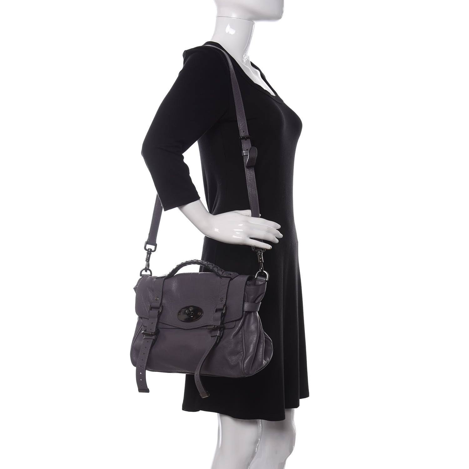 Mulberry Soft Buffalo Medium Alexa Foggy Grey 2 of 14