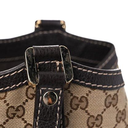 Gucci Monogram New Ladies Web Tote Dark Brown 24 of 24