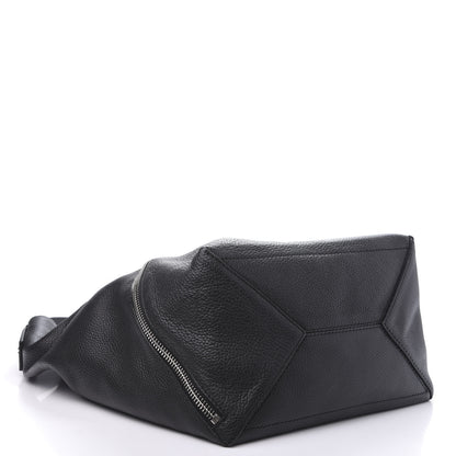 Proenza Schouler Pebbled Calfskin Medium Zip Hobo Black 4 of 9