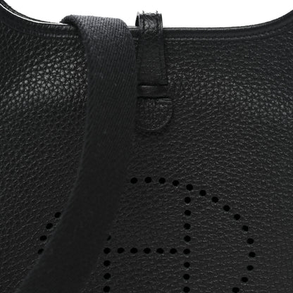 Hermes Taurillon Clemence Evelyne TPM Black 8 of 11