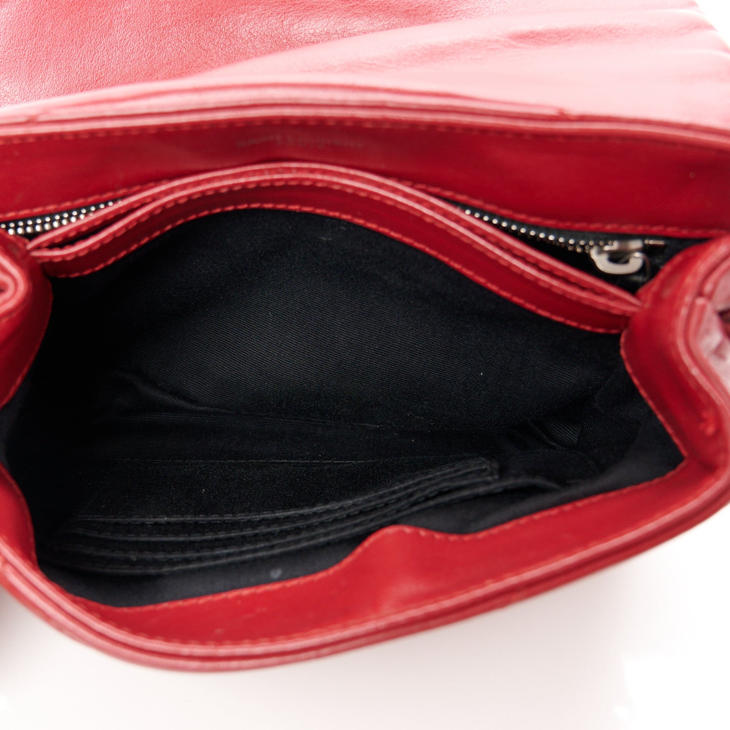 Saint Laurent Calfskin Y Quilted Monogram Toy Loulou Crossbody Bag New Lipstick 5 of 13