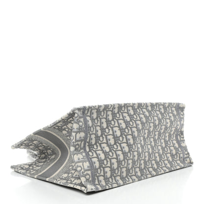 Christian Dior Oblique Medium Book Tote Grey 3 of 4