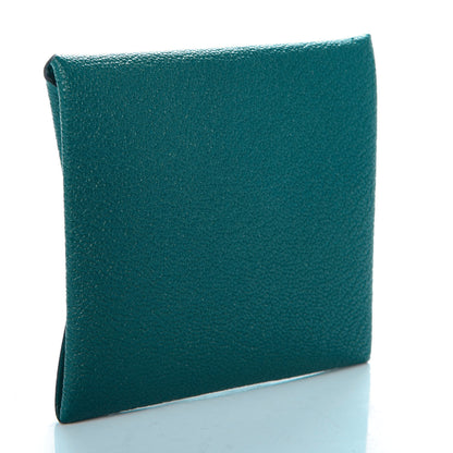 Hermes Chevre Mysore Bastia Coin Purse Vert Bosphore 3 of 6