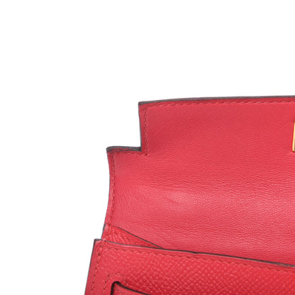 Hermes Epsom Mini Kelly Sellier 20 Rose Extreme 13 of 13