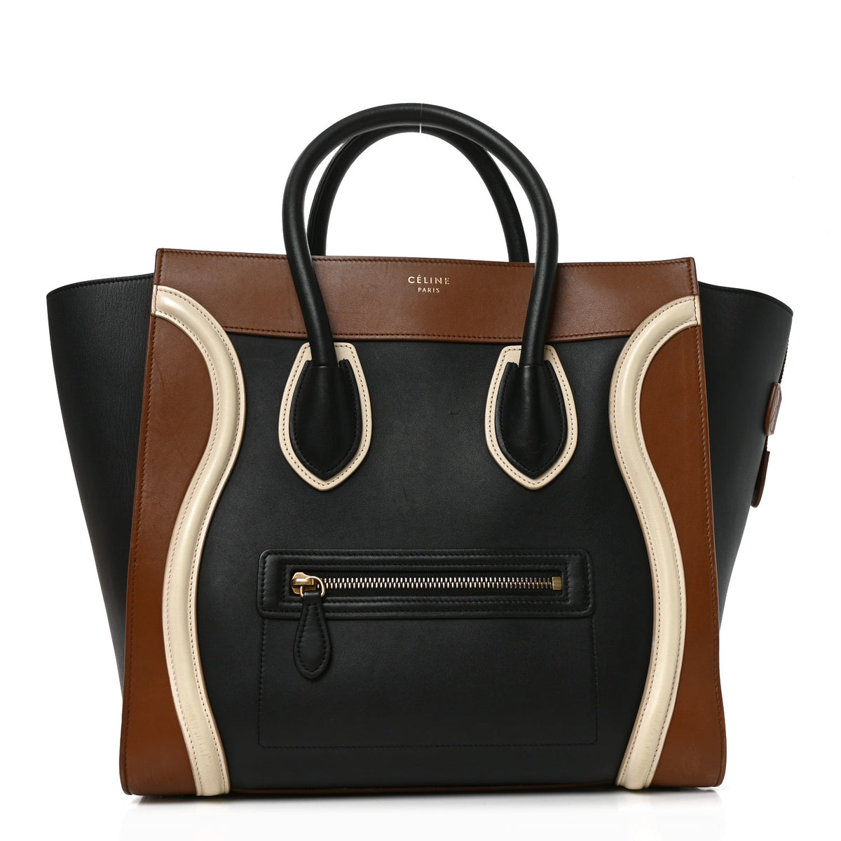 Smooth Calfskin Mini Tri-Color Luggage Multicolor