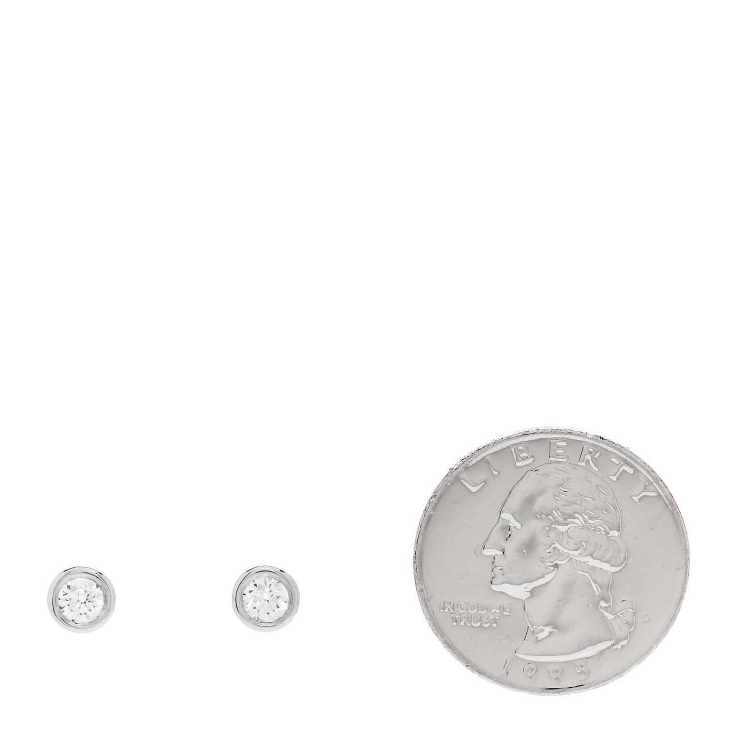 Platinum Diamond .54ctw Elsa Peretti Diamonds By The Yard Earrings