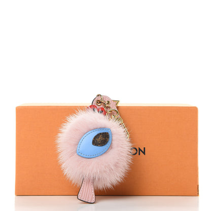 Louis Vuitton Mink Fur Epi Monogram Bird Bag Charm Rose Ballerine 6 of 6