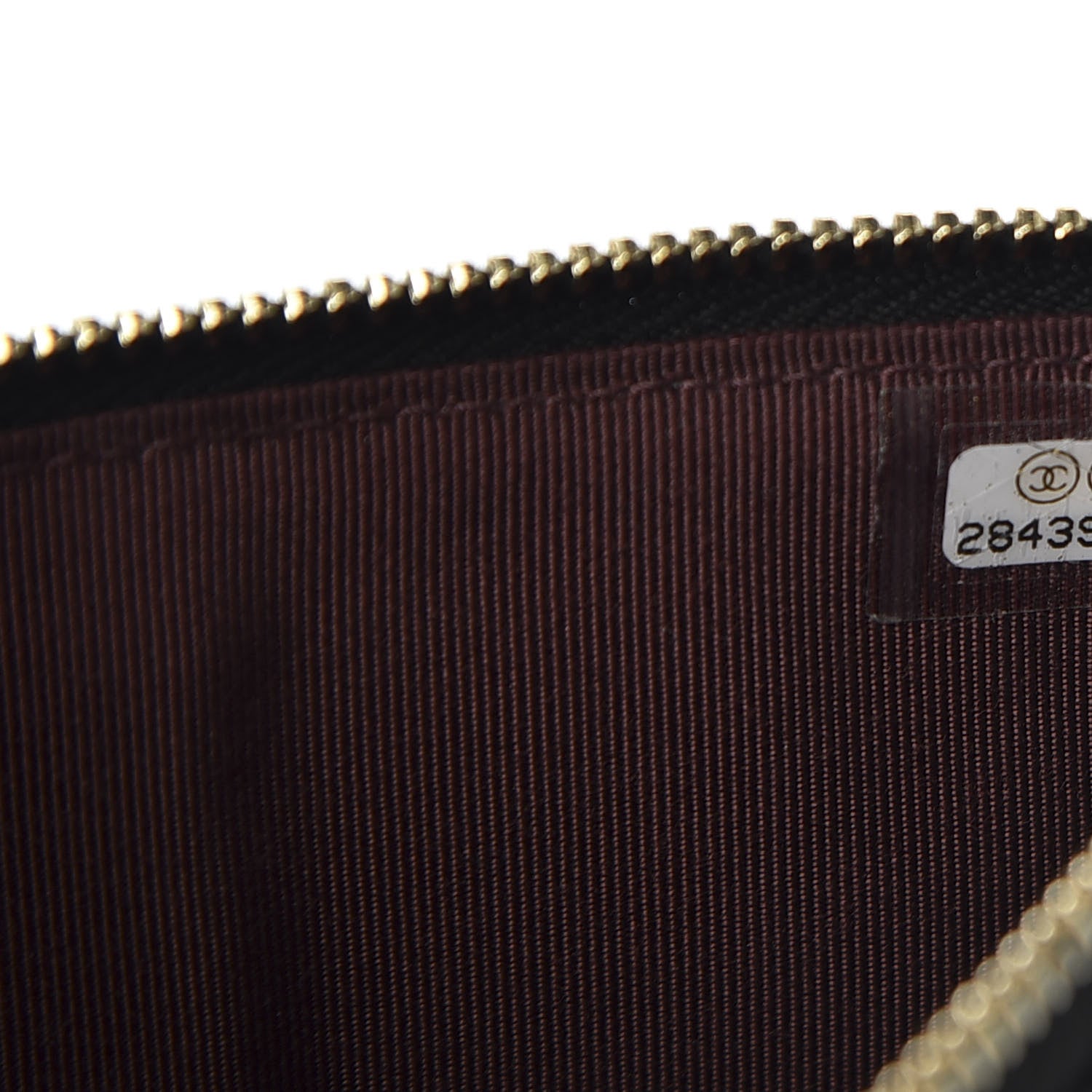 Chanel Caviar Quilted Classic Flat Wallet Pouch Black 8 of 9