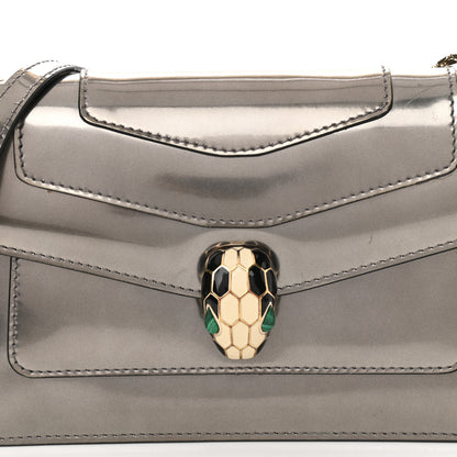 Bulgari Metallic Serpenti Forever Small Shoulder Bag Silver 7 of 13