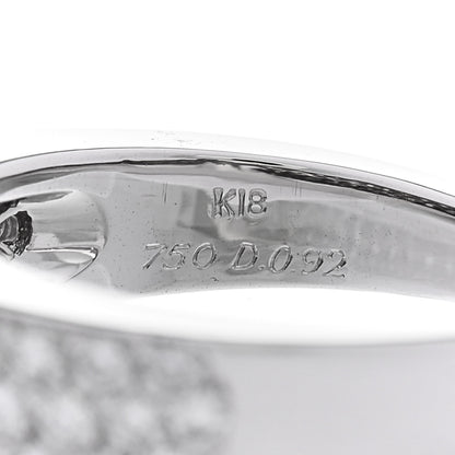 Parker & West by FASHIONPHILE 18K White Gold Diamond .92ctw Three Row Half Band Ring 51 5.75 4 of 4