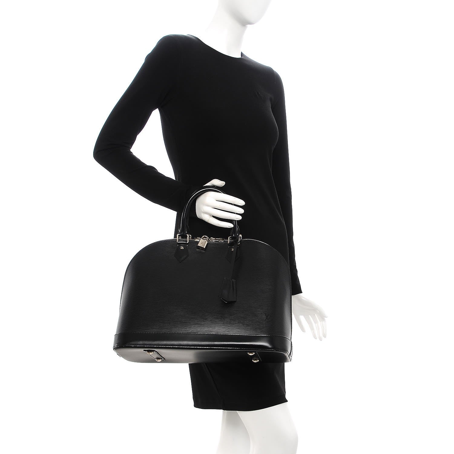 Louis Vuitton Epi Alma MM Black 2 of 9