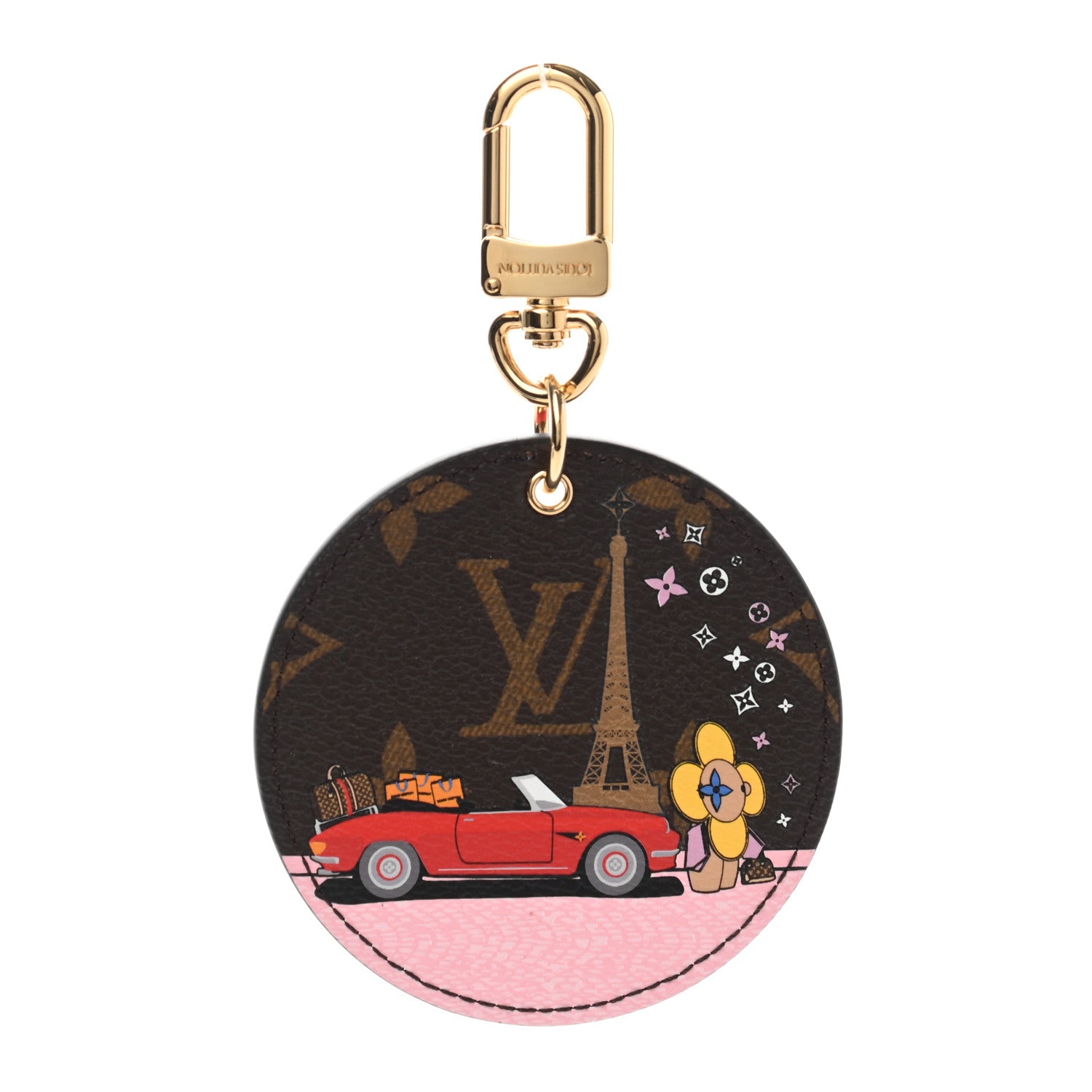 Louis Vuitton Monogram 2019 Christmas Animation Paris Bag Charm Key Ring 1 of 5