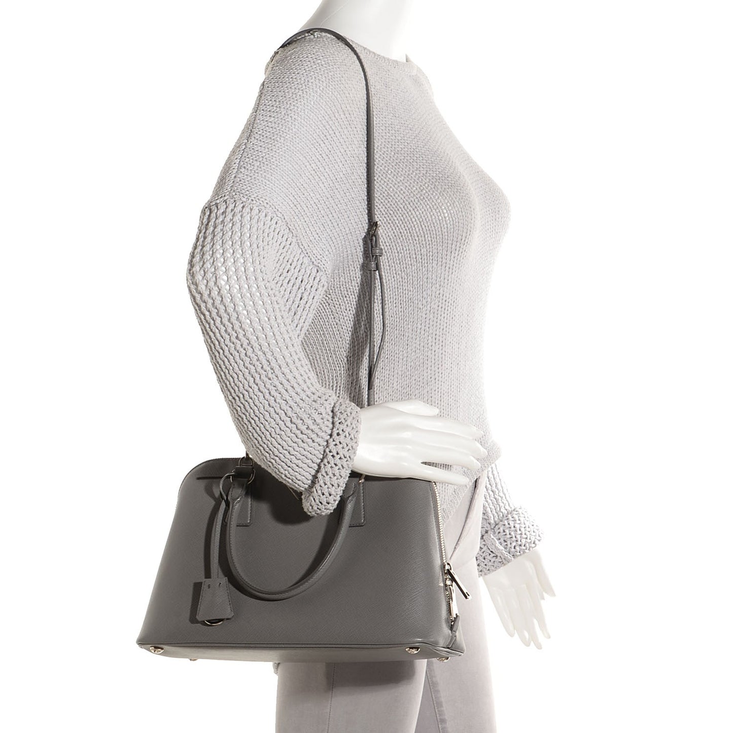 Saffiano Lux Promenade Tote Marmo