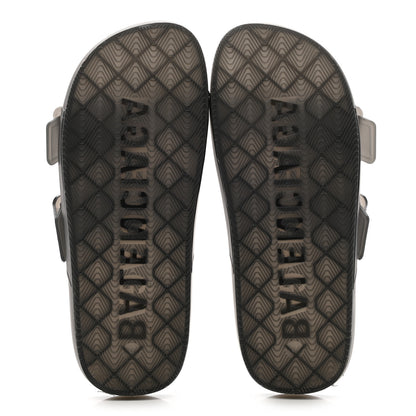 Balenciaga Technical Polyurethane Mallorca Slide Sandals 37 Black 5 of 9