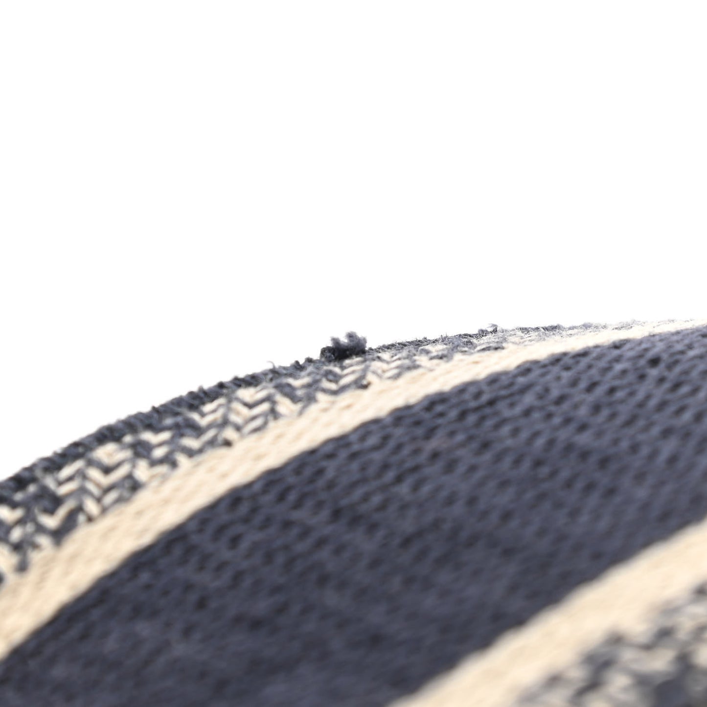 Canvas Embroidered Shoulder Strap Blue